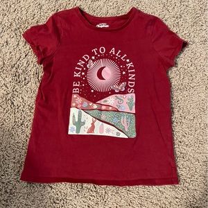 Maroon Desert Tshirt - Oshkosh- size 12